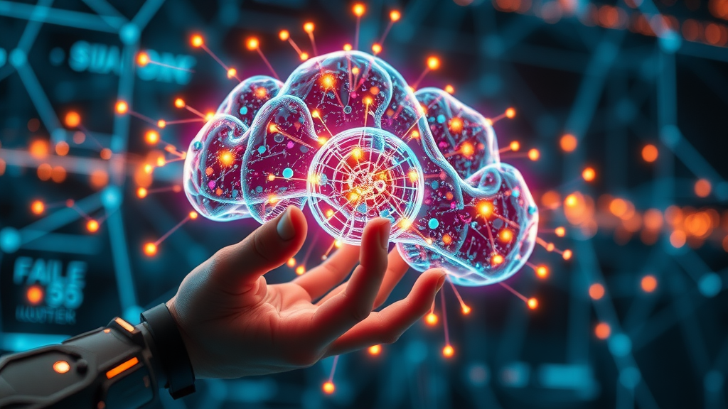 Advanced AI system synthesizing and adapting marketing data in a futuristic network environment