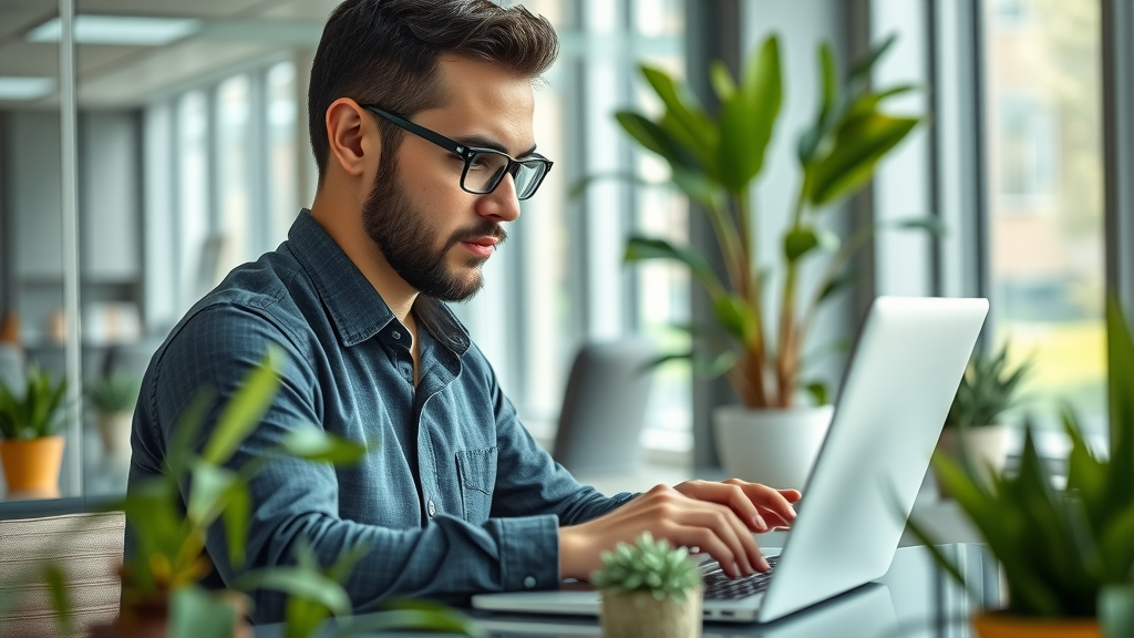 engaged small business owner updating Google Business Profile, local SEO for small businesses
