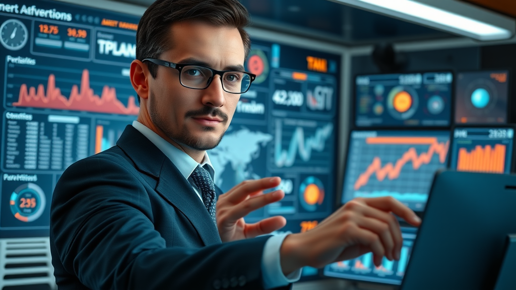 ad center dashboard with advertising controls, google services, ad personalization settings, professional user analyzing data