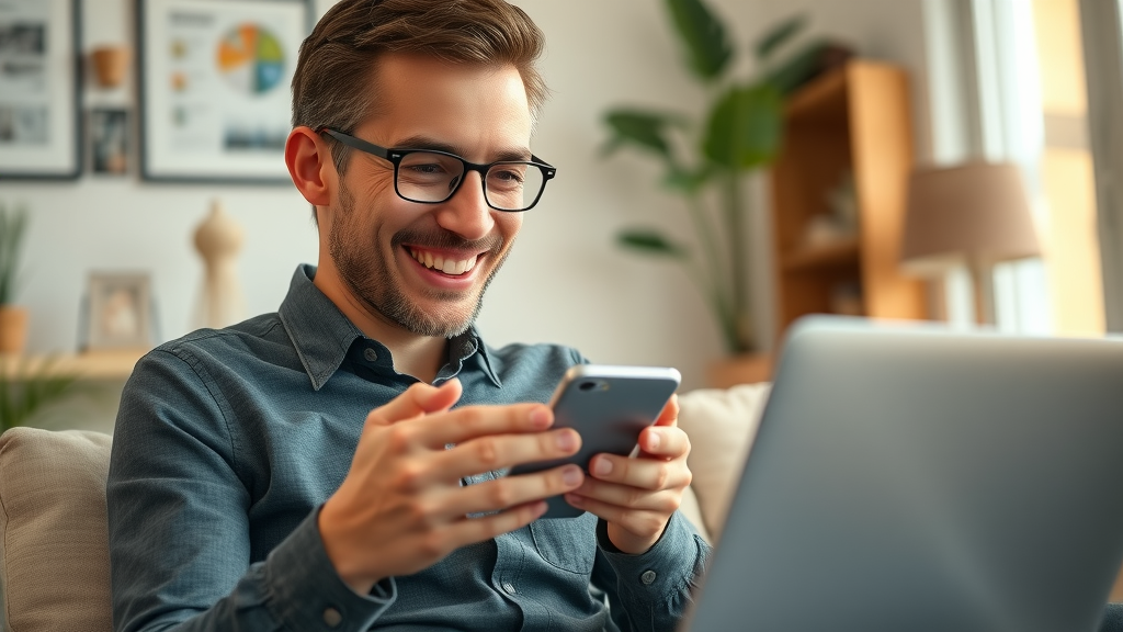 customer interacting with marketing channels across multiple devices, illustrating cross-channel campaign optimization and seamless customer experience