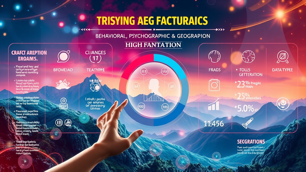 infographic illustrating behavioral, psychographic, and geographic segmentation for customer segments