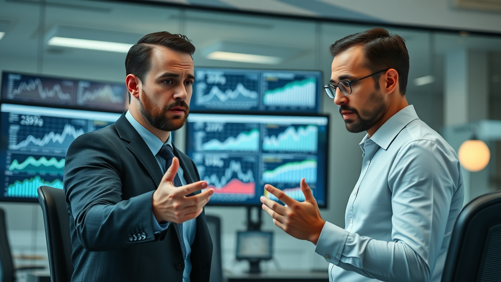 business professionals analyzing online reputation repair statistics with digital graphs