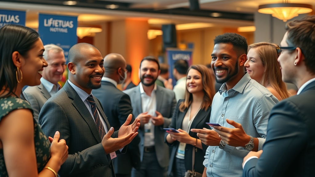 Professionals networking to boost content distribution success