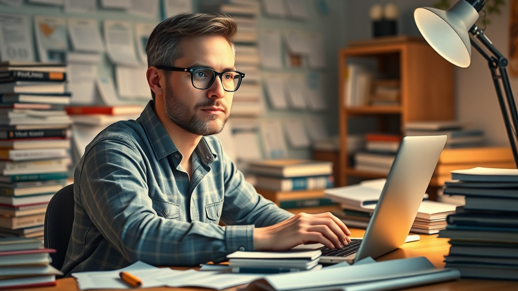 content marketer creating educational digital marketing blog posts and articles
