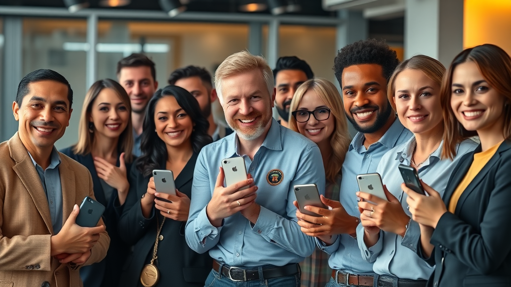 diverse professionals and celebrities endorsing products, showcasing types of social proof in marketing in a modern studio environment