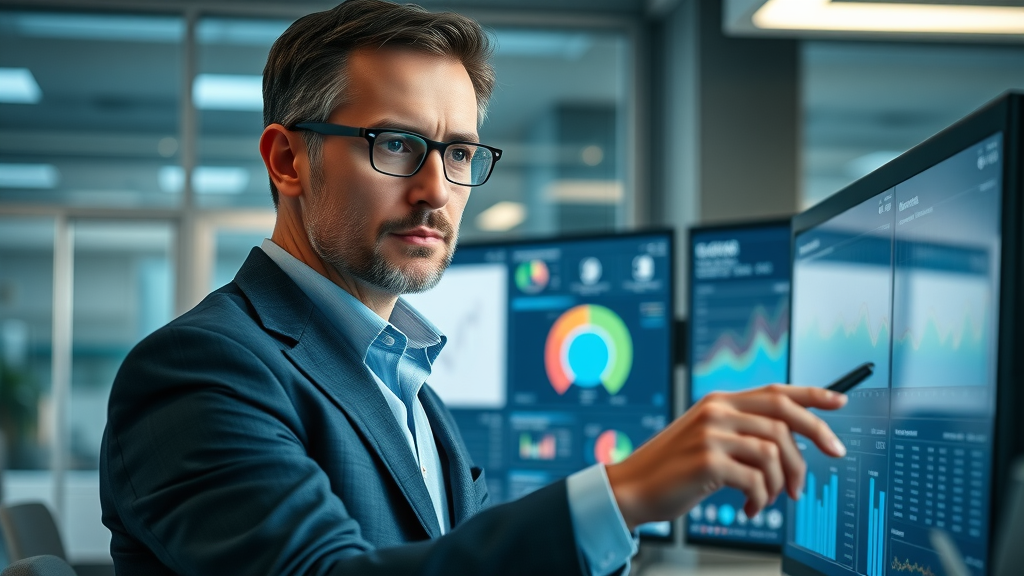 audience targeting insights digital marketing executive analyzing audience segmentation data