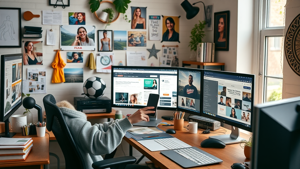content creation for social media marketing strategies with engaging text, images, and video