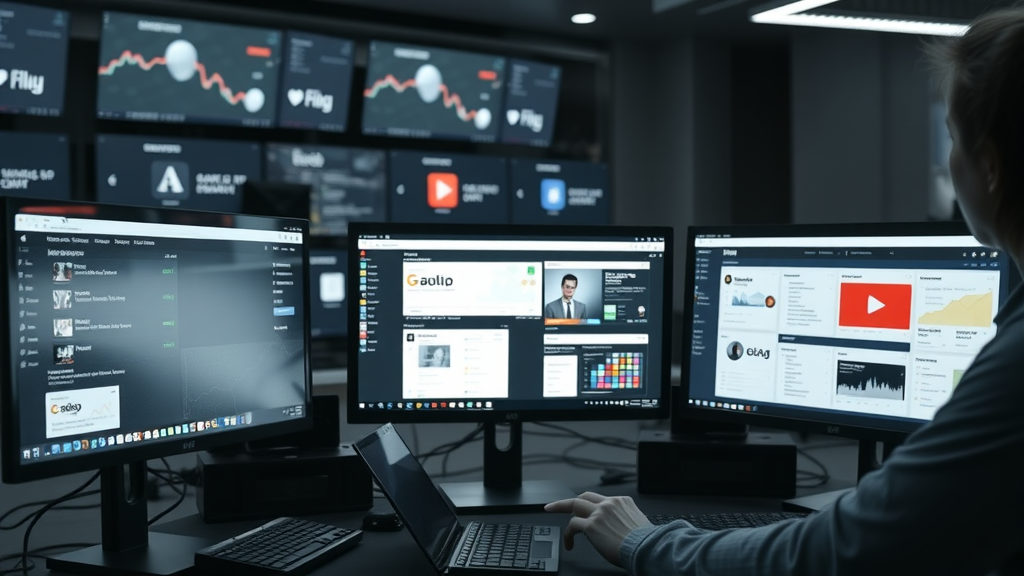 Detailed comparison of various retargeting platforms with dashboards and analytics charts