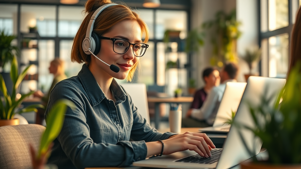 Customer service agent crafting personalized review request emails to get good reviews