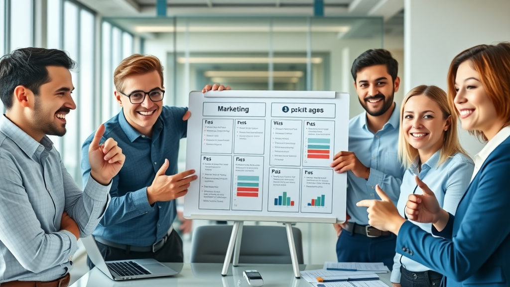 business team deciding between behavioral targeting and contextual targeting