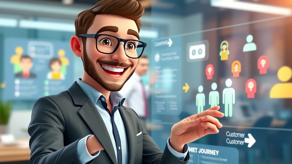 marketing manager using digital tools to track customer behavior and improve customer segmentation