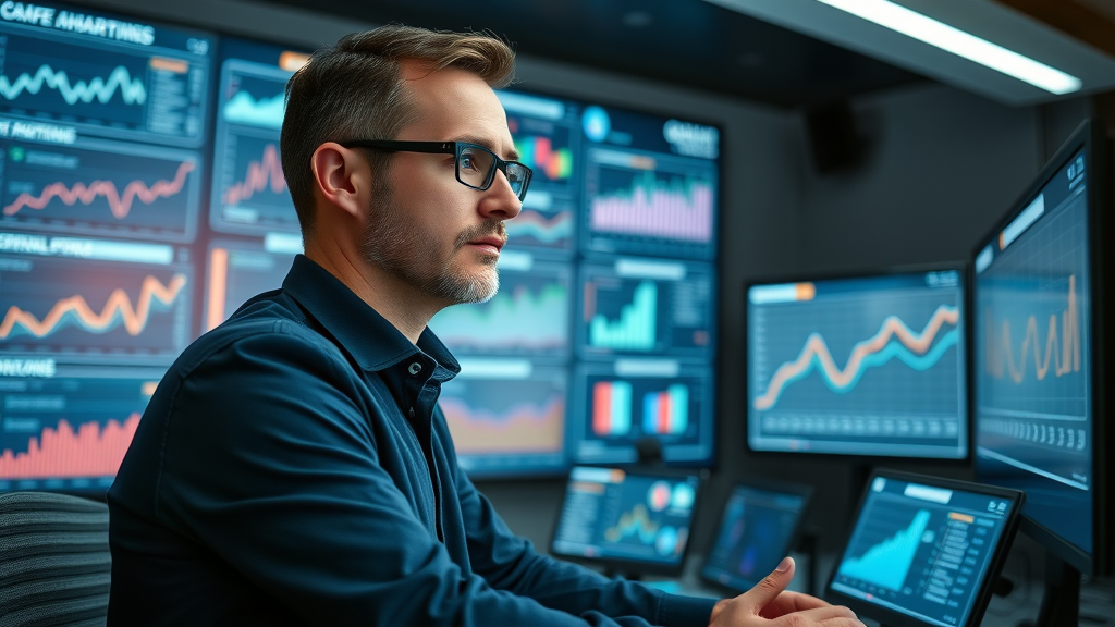 professional marketer monitoring brand analytics for digital reputation marketing