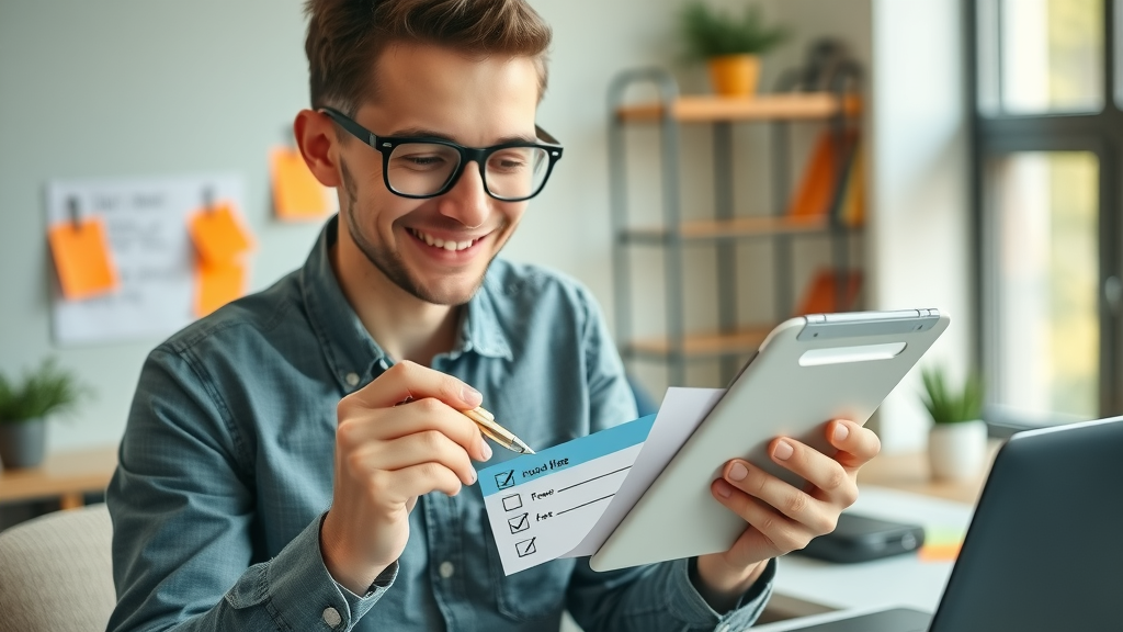 website owner checking off conversion optimization must-haves on a digital tablet