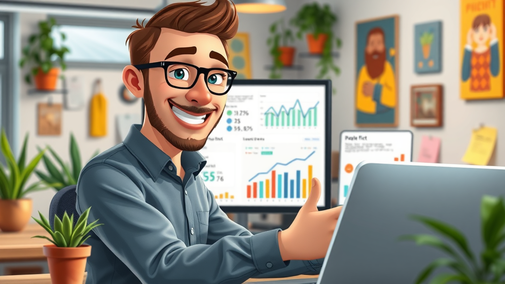A/B testing results displayed in creative work environment for conversion optimization strategies