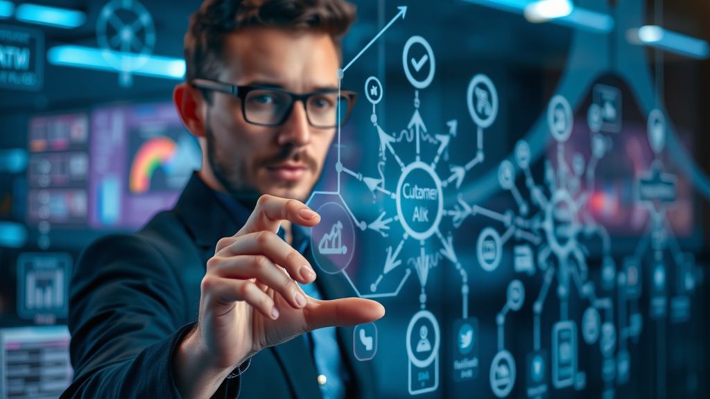 dedicated analyst mapping customer journeys and touchpoints for channel marketing