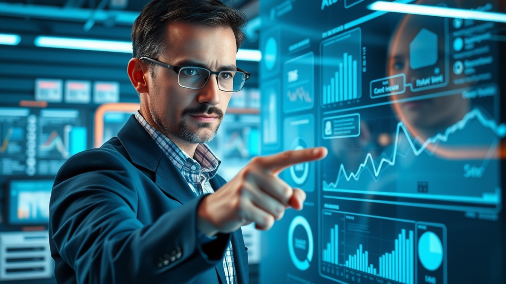 Cross-channel marketing strategies illustrated with interconnected digital channels on a touchscreen