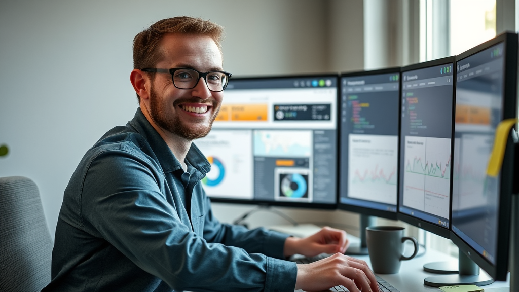 technician configuring retargeting campaign dashboard digital marketing infrastructure retargeting strategies