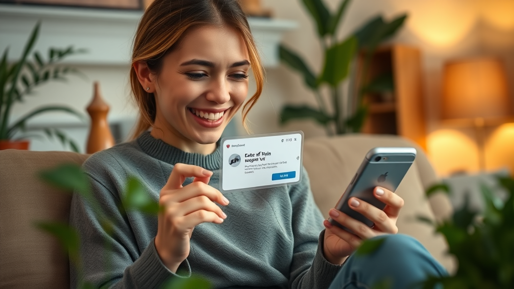 happy online shopper discount notification dynamic retargeting ad ecommerce conversions retargeting campaign