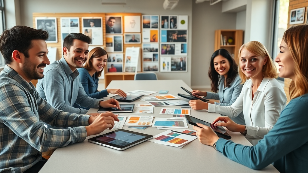 marketing and creative teams coordinating omnichannel brand messaging for multichannel campaigns