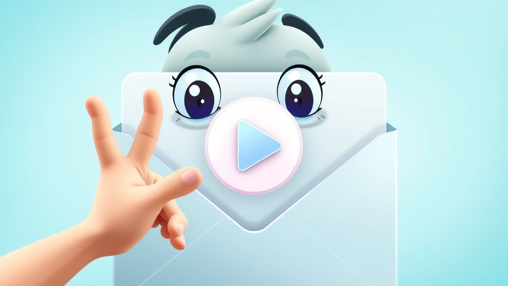 email preview with play button for video in email marketing campaign