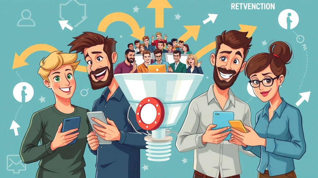 visual of funnel with website visitors converting after retargeting ads, conversion rate improvement, google retargeting strategies for conversions