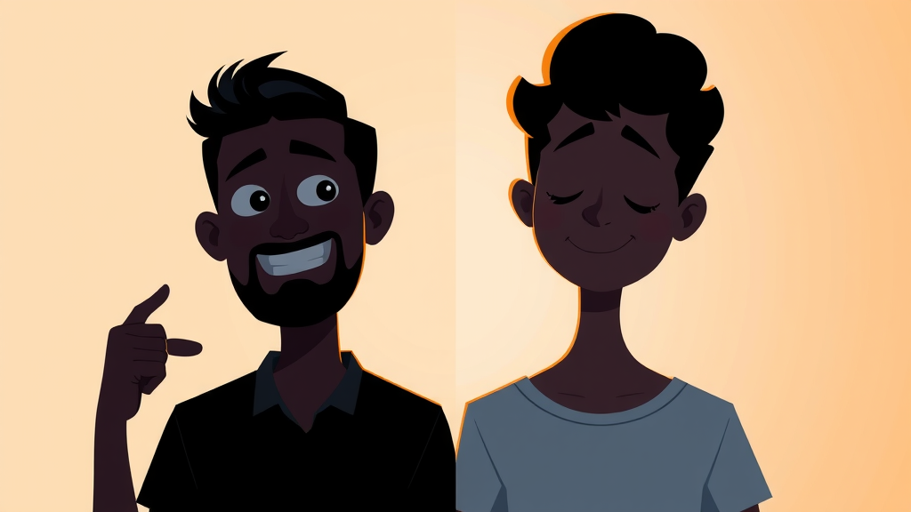 Expressive illustration explaining the key distinctions between brand voice and tone of voice in brand communications.