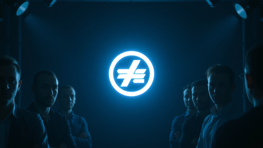 clear brand identity concept, single glowing logo standing out among faded competitors, strong brand image and recognition