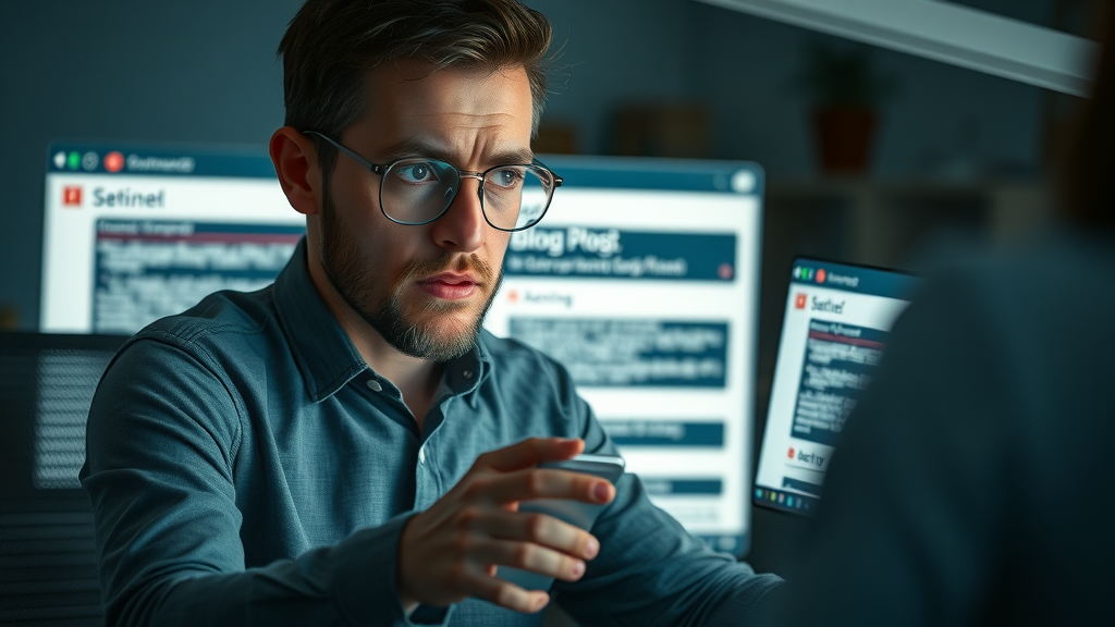 website owner discovers slow loading video and blog post errors impacting SEO